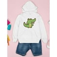 thumbnail image 3 of A Happy Crocodile Hoodie Juniors -Image by Shutterstock,  x-Large, 3 of 4