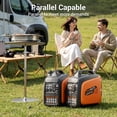 thumbnail image 6 of Efurden 2800W Portable Generator, Inverter Generator for Outdoor Camping and Emergency Home Use, RV Ready, 6 of 10