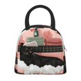 thumbnail image 1 of Disketp Black Cat Pink Bathroom Bolsa Térmica para Almuerzo, Lonchera con Abertura Amplia y Gran Capacidad, Organizador Reutilizable para Mujeres, Hombres y Adultos, 1 of 6