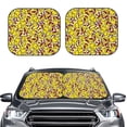 thumbnail image 2 of Gukieu Chicken Cartoon Print Car Windshield Sun Visor, Foldable Anti-UV Car Sun Visor Suitable for Vans, Trucks Car Accessories-Medium, 2 of 6