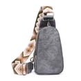 thumbnail image 2 of Bolsa de hombro de cuero bohemio para mujer bandolera con correa Ehuebsd ancha con cremallera sólida para el trabajo viajes y la vida diaria, 2 of 4