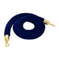 thumbnail image 6 of Velvet Stanchion Ropes, Stanchion Queue Rope , Rope with Mirror Polished Hooks - Blue, 59 59 inch, 6 of 6