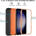 thumbnail image 6 of for Samsung Galaxy S24+ / S24 Plus Case with HD Screen Protector [Not fit S24 / S24 Ultra], Samsung S24+Plus Phone Case,Heavy Duty Case for Samsung S24 Plus 6.7" (BeltClip_BlackOrange), 6 of 7