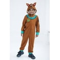 thumbnail image 2 of Scooby-Doo Scooby Doo Fleece Zip Up Cosplay Pajama Coverall Toddler to Big Kid, 2 of 5