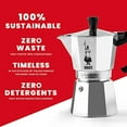 thumbnail image 6 of Bialetti 06857 1161 Moka Express Export Espresso Maker, Silver -1-Cup, 6 of 16