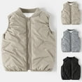 thumbnail image 4 of Diufon Toddler Boys Girls Vest Jackets Lightweight Thickened Zipper Up Coats Fall Winter Warm Clothes, 4 of 4