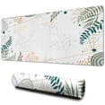 thumbnail image 1 of Exceptionally Crafted Abstract Art Mouse Pad | Waterproof & Non-Slip | Modern Boho Leaves | Perfect Size for Office Laptops | 31.5x11.8 Inches, 1 of 7