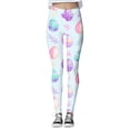 thumbnail image 1 of MIASHUI Women's Custom Easter Resurrection Festival Printed Leggings for Running and Workouts Light Blue,S, 1 of 5