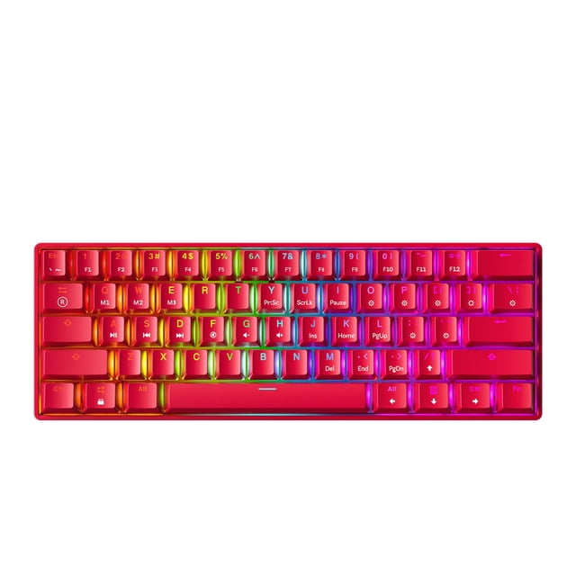 Teclado Mecánico Gamer GK61 de 61 Teclas RGB con Cable