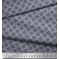 thumbnail image 2 of Soimoi Gray Heavy Satin Fabric Diamond & Stripe Print Fabric by the Yard 54 Inch Wide, 2 of 3