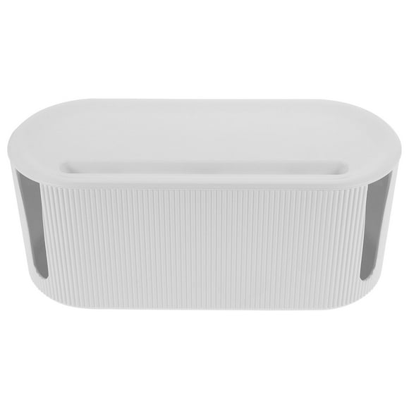 OUNONA Cord Organizer for Desk White with Heat Dissipation 1Pcs