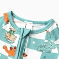 thumbnail image 6 of PatPat Baby Boy Clothes Bamboo Viscose Baby Pajamas Zip Snug Fit Dinosaur Newborn Infant Boys Baby Gifts,6-9 Months, 6 of 8