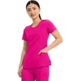 thumbnail image 5 of Infinity Cherokee Round Neck Nurse Scrub Tops for Women with 3 Pockets 360 Stretch & Wrinkle-Resistant 2624A, 5 of 9