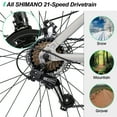thumbnail image 3 of Hiland 29 Inch Mens Mountain Bike,17/19 Aluminum Frame,Shimano 21 Speeds,Dual Disc Brakes,Suspension Fork Bicycle for Men Adult, 3 of 5