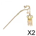 thumbnail image 1 of 2x Horquilla para El Pelo con Forma de Linterna con Luz, Palillos para El Pelo de Estilo Chino, Horquillas para El Pelo, Pasadores de Aleación, Palill 2 piezas, 1 of 10