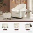 thumbnail image 6 of Evolur Luna Swivel Glider & Ottoman, Daisy, 6 of 8