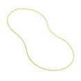 thumbnail image 2 of 14K Yellow Gold Women's 16" 1.25mm Hollow Square Wheat Chain Necklace, 2 of 4