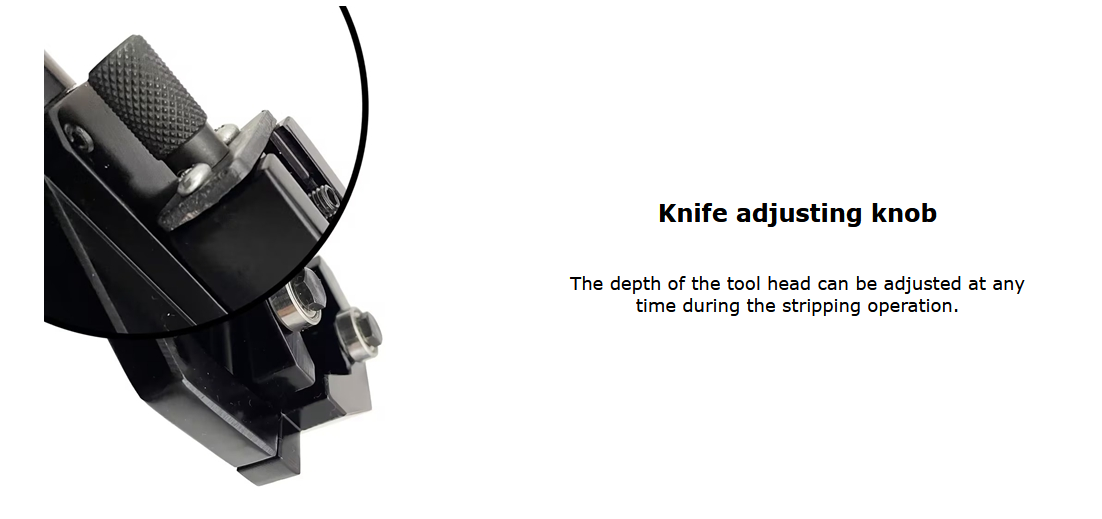 Manual Wire Stripper Multi-function Cable Cutter Wire Stripping Scissors with 2 Blades Stripping Diameter 20-40mm BX-40