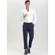 thumbnail image 2 of Pantalones de vestir a rayas para hombre Pantalones formales de rayas verticales de corte recto Pantalones a rayas Azul XL, 2 of 6