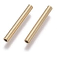 thumbnail image 2 of 10Pcs Golden Ion Plating 304 Stainless Steel Tube Shape Charms 25x3mm Tube Crimp Charms Round Crimp Charms Open Crimps Charms with 2mm Hole for DIY Bracelets Necklaces Jewelry Making Crafts Supplies, 2 of 2