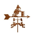 thumbnail image 1 of EZ Vane EZ1501-GR Barrel Racer Horse Weathervane with Garden Mount, 1 of 1