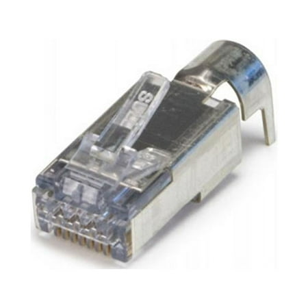 UPC: 0849160009924 | Platinum Tools EZEX48 Shielded RJ45 External Ground Connectors – Bag of 100