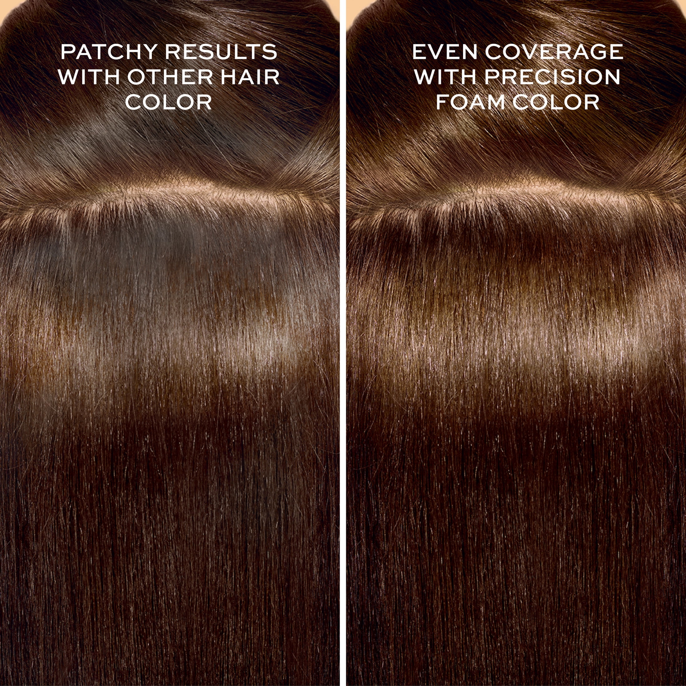 John Frieda Brown Permanent Precision Hair Dye Color Foam Kit, 5NBG Medium Chestnut Brown , 1 Application