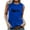 Blue, variant on Aoochasliy Tank Tops for Women Summer Women Fashion Round Neck Printed Sleeveless Casual Tank Tops