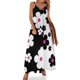 thumbnail image 1 of Vestido sexy sin mangas con pequeñas flores pop retro de los años 60 en blanco, negro y rosa, 1 of 7