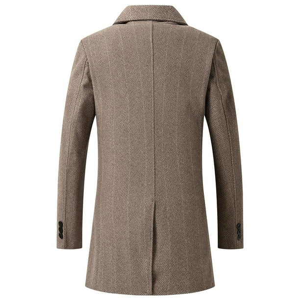 RKSTN Jackets for Men And Winter Business Woolen Coat Fashion
