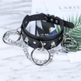 thumbnail image 4 of Harajuku Chocker Lock Key Rivets Black Goth Punk Chokers Gothic Choker Necklace for Women Hip Hop Cosplay Black, 4 of 9