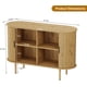thumbnail image 2 of 47-pulgada mid-century moderno sideboard buffet gabinete con sliding doors y adjustable estantes - an accent almacenamiento gabinete, 2 of 8