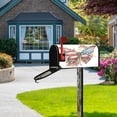 thumbnail image 6 of 25.4x20.78" Magnetic PVC Mailbox Cover Letter Box Cover Mailbox Wraps Post for Holiday Garden Yard Decor Butterfly with Flag Pattern, 6 of 9
