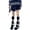 A, variant on Women's Star Print Knitted Reversible Leg Warmer Y2K Socks Fashion Knit Leg Warmers Long Leg Socks Cute