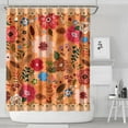 thumbnail image 2 of Watercolor Country Bee and Floral Curtain – Rustic Botanical Garden Look, 72x84 Inches, 2 of 5
