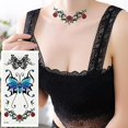 thumbnail image 3 of 2 Sheets Women Sexy Flower Temporary Tattoo Sticker Body Decor Decal Waterproof, 3 of 3