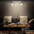 thumbnail image 3 of Ceiling/Wall Lamp, Retro Design Bar Spot, 2 Adjustable & Swiveling Spotlights, White Vintage Ceiling Light, E27 Sockets, 60 Watt Max, Bulbs Not Included, 3 of 5