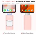 thumbnail image 3 of Unidad flash ZARMST de 256 GB, 4 en 1, USB tipo C para iPhone, rosa, 3 of 8
