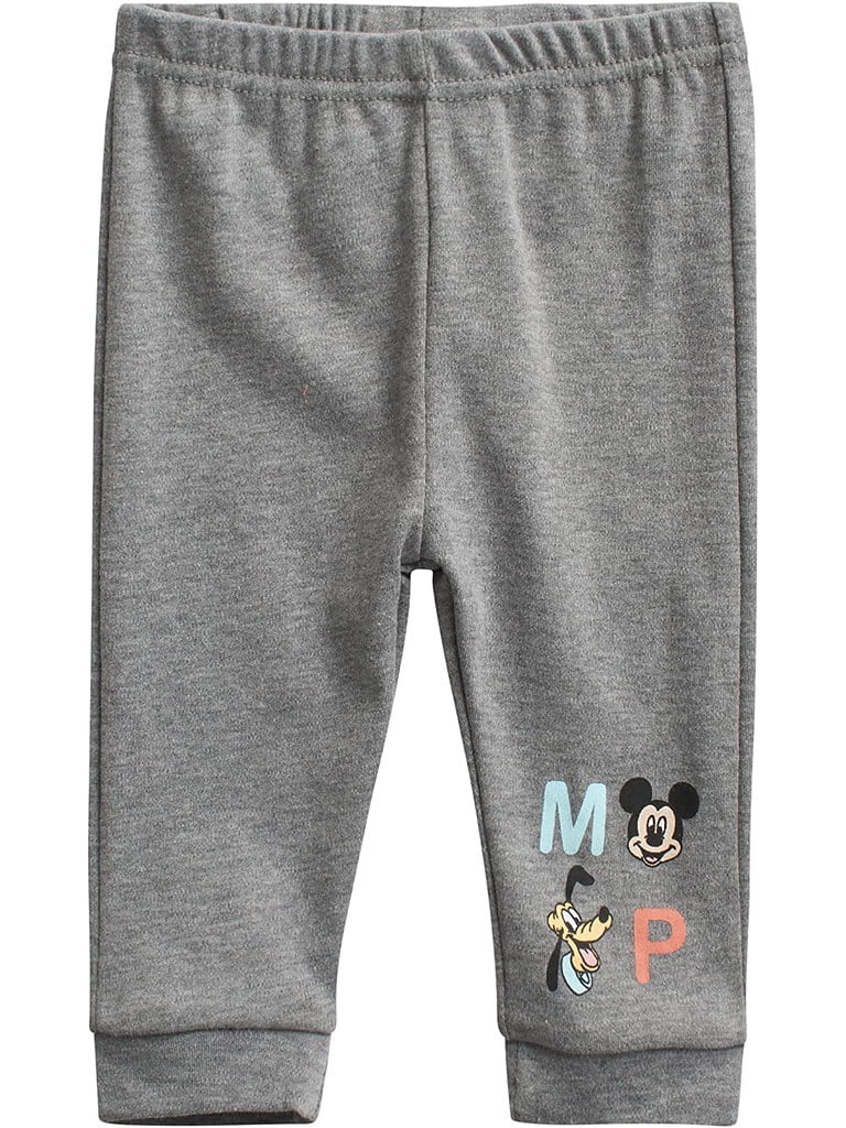 Disney Baby Boys' Mickey Mouse and Pluto 4 Piece Layette Set, Sizes 0-9M