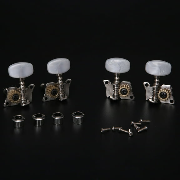 2R 2L Guitar Ukulele Tuning Pegs Button Strings Tuning Tuners Heads Accessories