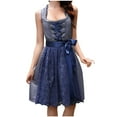 thumbnail image 2 of Vestido sin Mangas para las Mujeres Empalme Cremallera Vestido de Talla Alta Tejer Tela, Moda Ocio Vestido Casual para las Mujeres, 2 of 5