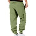 thumbnail image 5 of FDGIU Men's Relaxed Fit Cargo Joggers - Drawstring Stretch Waist Pants for Workout, Hiking, 5 of 7