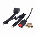 thumbnail image 1 of 3-point truck seat belt, universally adjustable, retractable, black, easy to use, 1 of 5