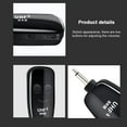 thumbnail image 2 of USB Rechargeable Wireless Guitar Wireless Transmission System Kit Black UHF Emitter Receiver Set for Guitar Bass Organs Accessories, 2 of 7
