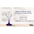 thumbnail image 4 of Rioja Wine Glasses with Stem 10 oz. Set of 10, Bulk Pack - Color Bottom, Perfect for Wedding, Party Favors, Birthday, Bridal Shower Gifts - Purple, 4 of 5
