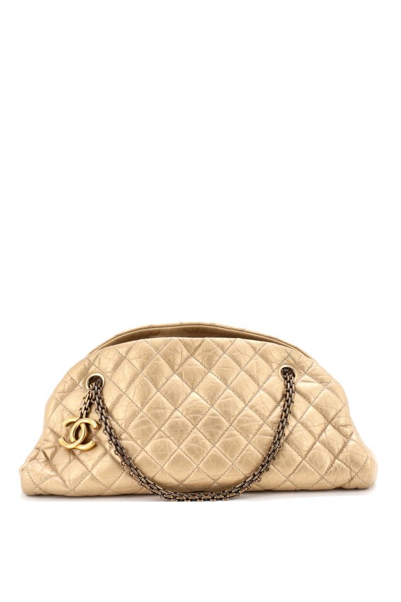 Pre-Owned Just Mademoiselle Bag Quilted Aged Calfskin Medium By Rebag