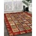 thumbnail image 3 of Ahgly Company Machine Washable Indoor Rectangle Abstract Tomato Red Area Rugs, 8' x 12', 3 of 7