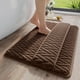 thumbnail image 5 of Alfombras de baño, tapete con superficie para fregar los pies, gruesas, suaves, antideslizantes, absorbentes de agua y lavables a máquina para usar en el suelo del baño y la ducha, 1 tapete, 5 of 7