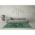thumbnail image 3 of Ahgly Company Indoor Rectangle Persian Turquoise Blue Traditional Area Rugs, 2' x 3', 3 of 4
