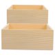 thumbnail image 1 of 2 cajas de madera sin terminar, rústicas, pequeñas, cuadradas, organizadoras de madera para centros de mesa, manualidades, decoración del hogar, macetas para plantas suculentas, 20 x 20 x 8 cm., 1 of 8